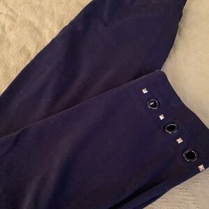 Dark blue capri